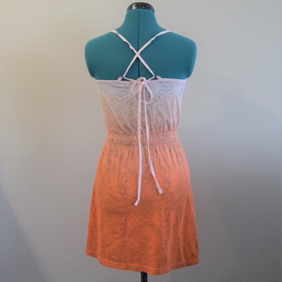 2/$20 y2k Hurley Dress Ombre Cross Back - Picture 5 of 9